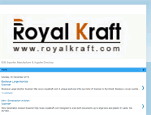 Tablet Screenshot of blog.royalkraft.com
